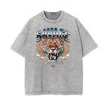 Stone Wash Asian Style Pattern T Shirt