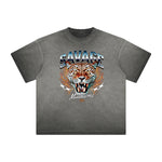 Thick Faded Asian Style Graphic T Shirt