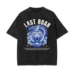 Washed Asian Style Graphic Cotton Tee