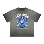 Thick Faded Asian Style Graphic T Shirt