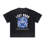Vintage Frayed Asian Style Pattern Tee