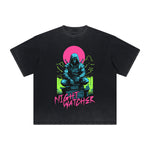 Vintage Frayed Asian Style Pattern Tee