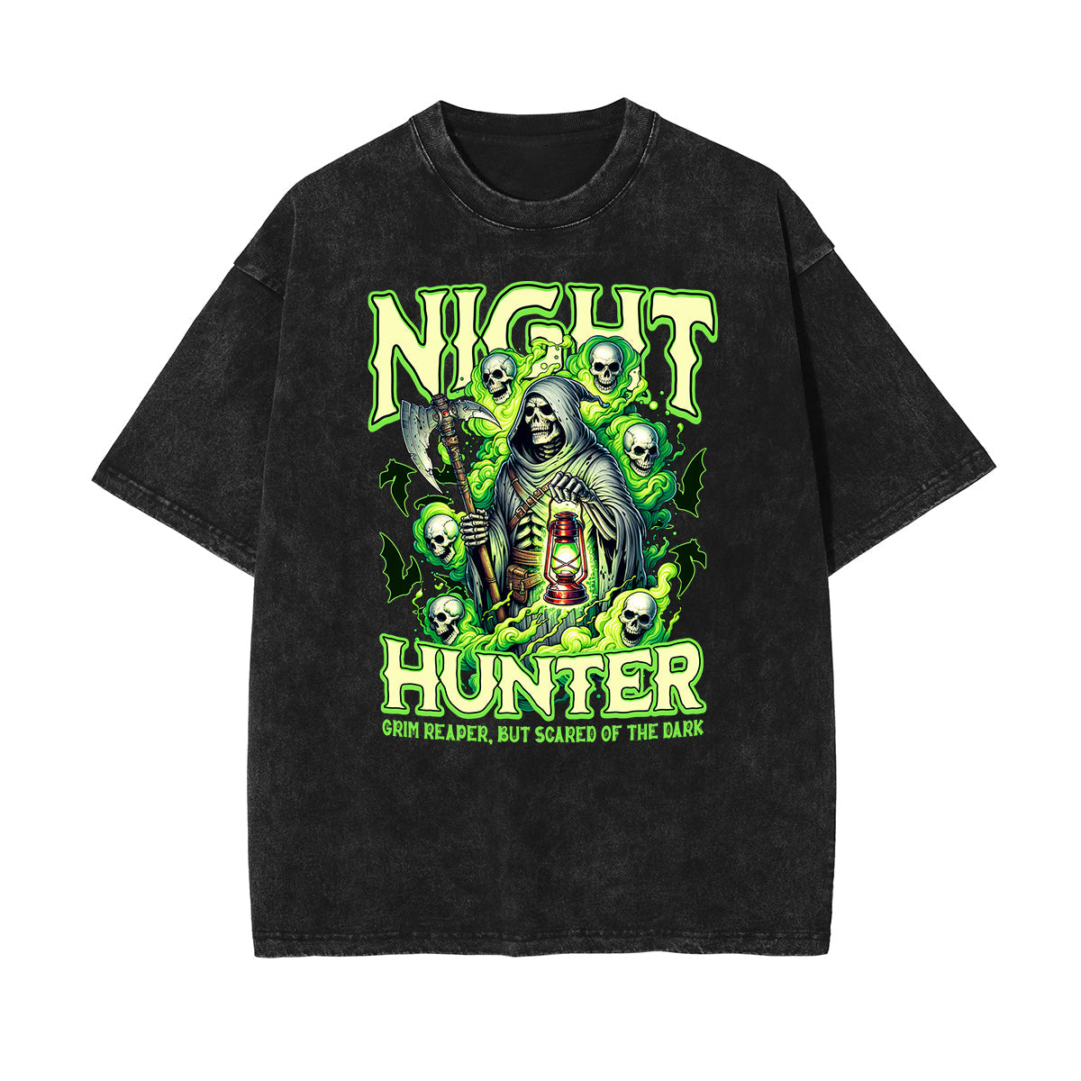 Washed Skull Graphic Cotton Tee