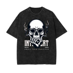 Washed Skull Graphic Cotton Tee