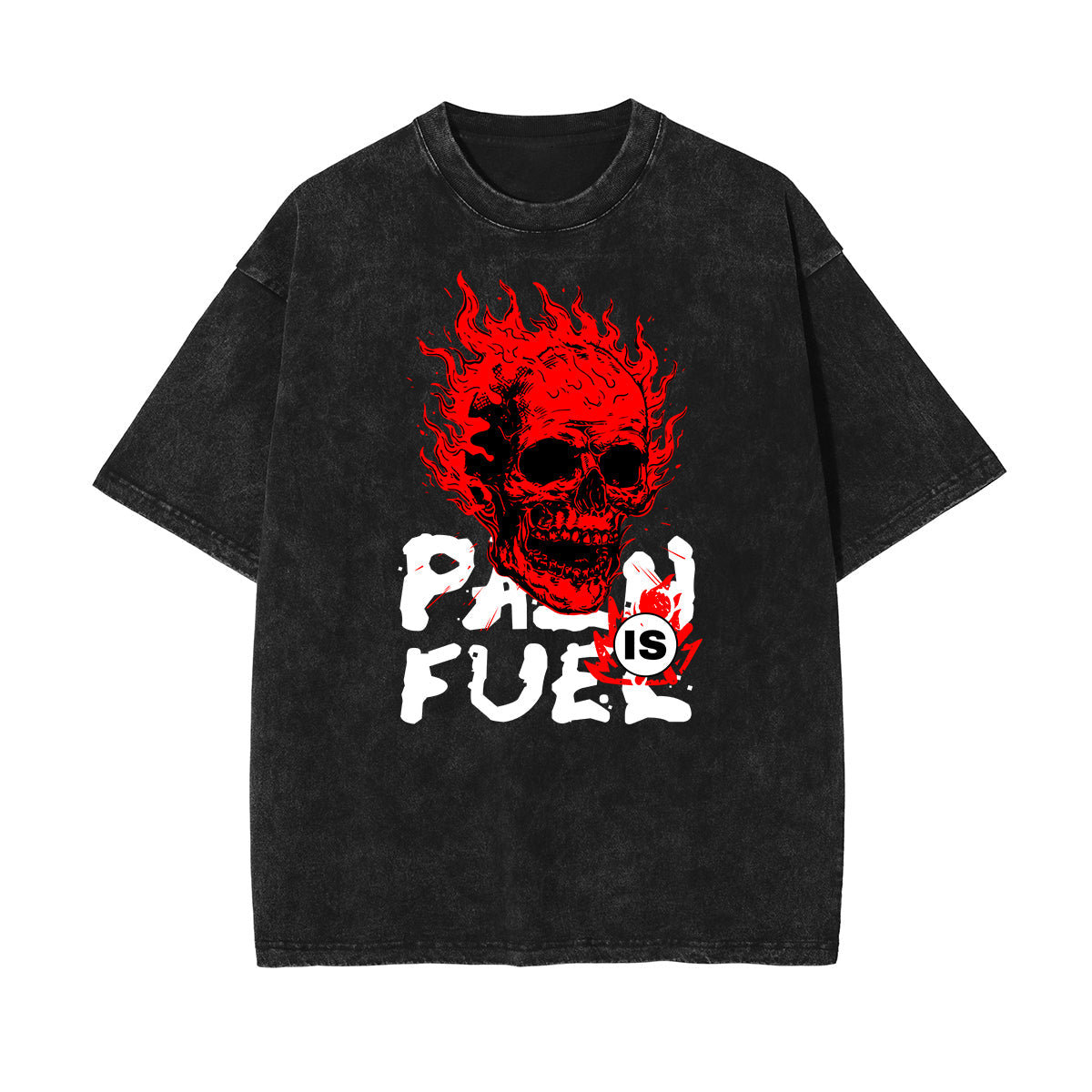 Washed Skull Graphic Cotton Tee