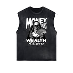 Frayed Edge Skull Graphic Tank