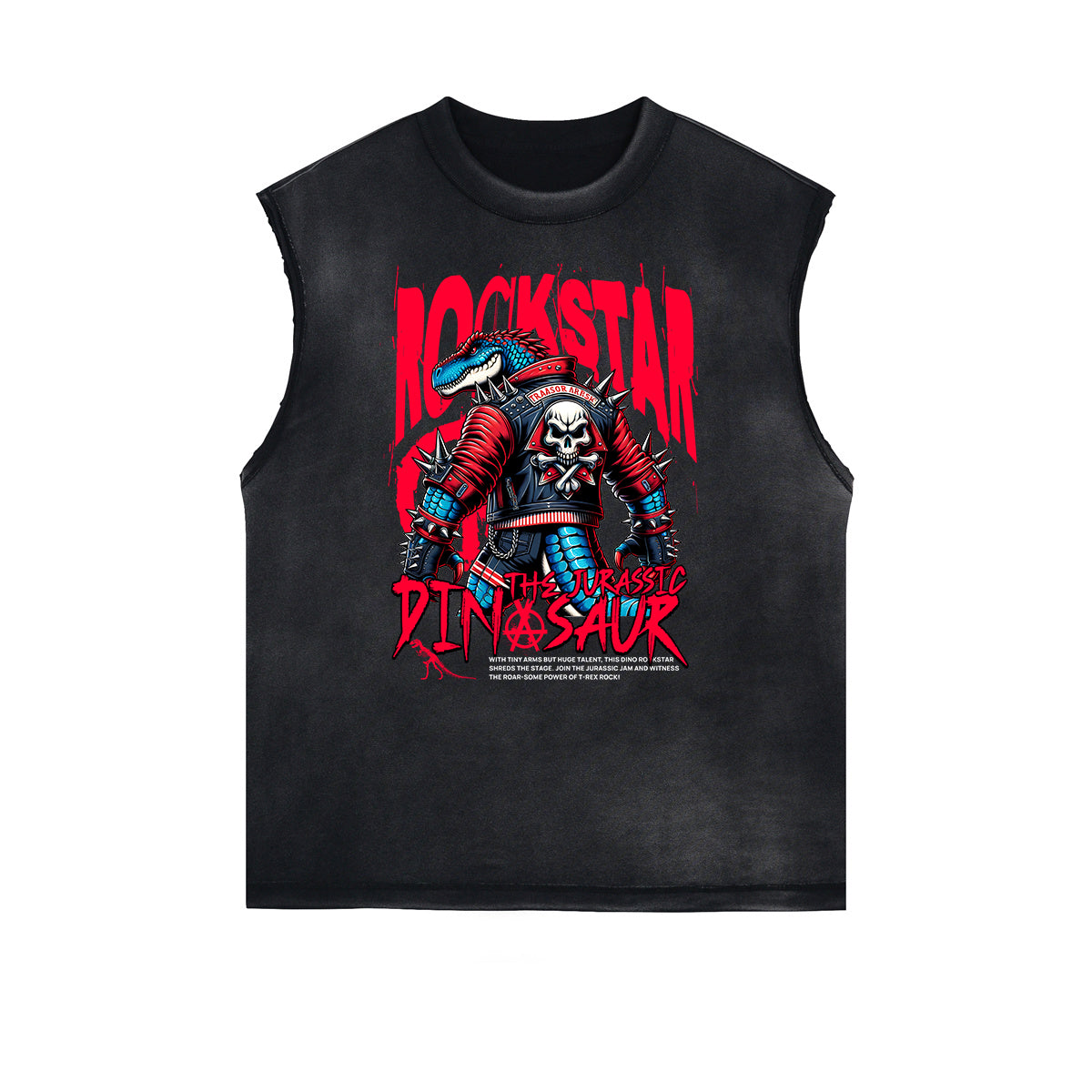 Frayed Edge Skull Graphic Tank