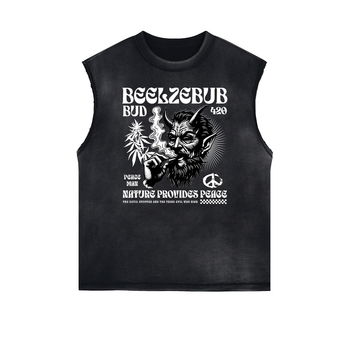 Frayed Edge Skull Graphic Tank
