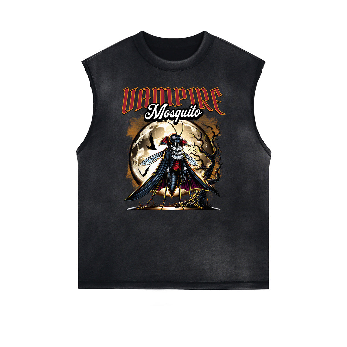 Frayed Edge Skull Graphic Tank