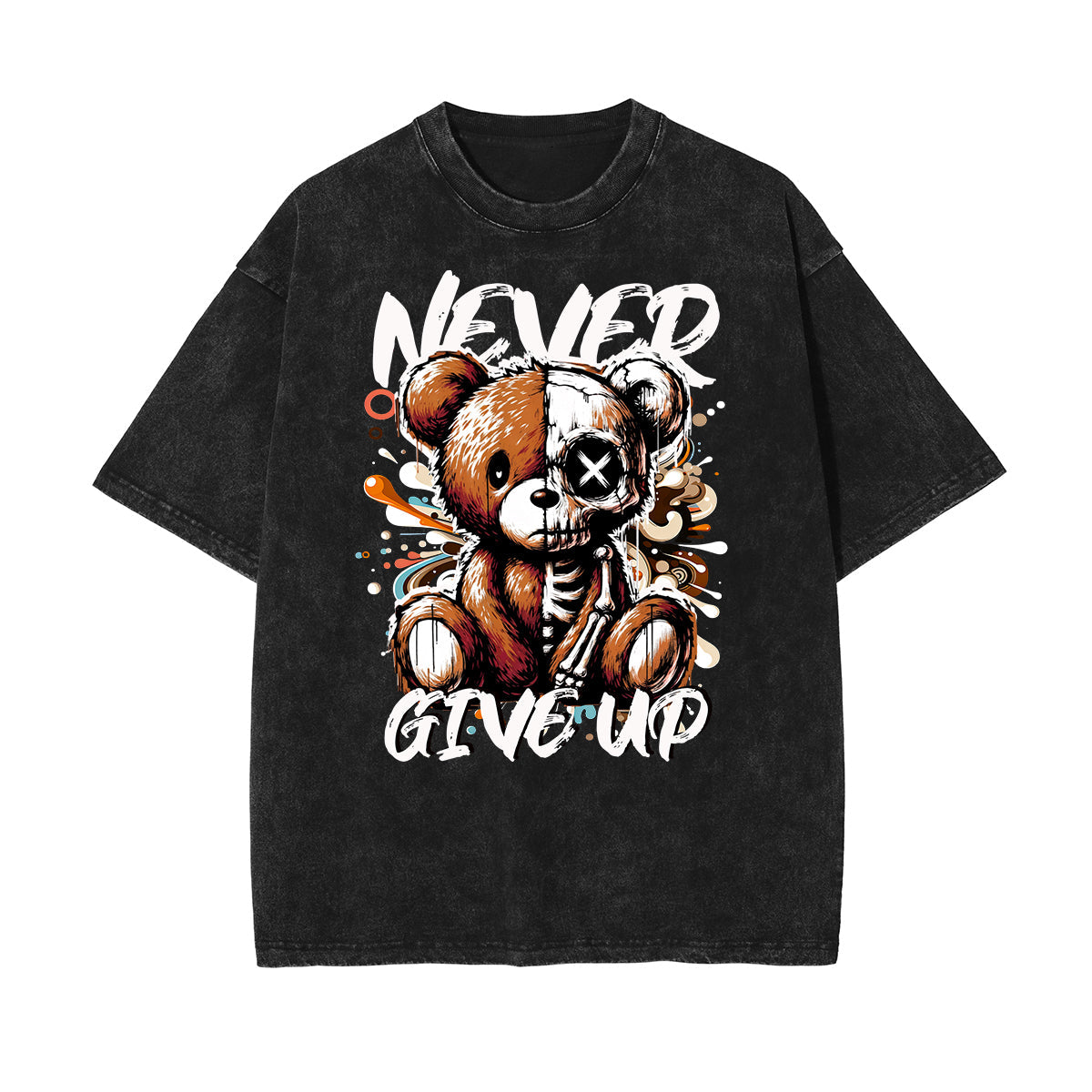 Washed Skull Graphic Cotton Tee