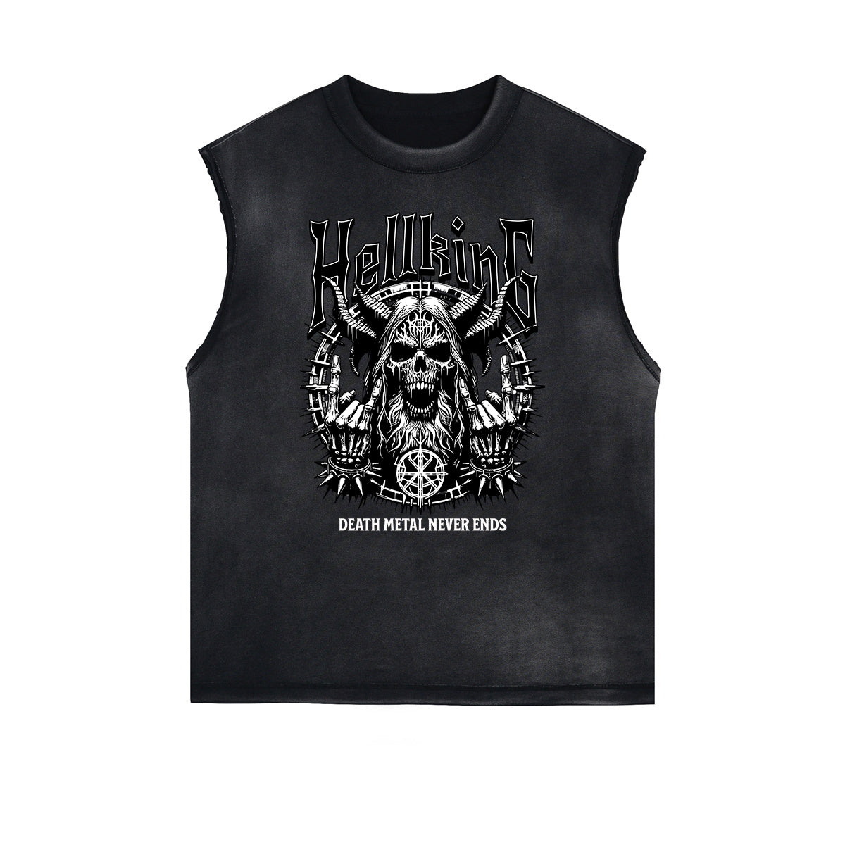 Frayed Edge Skull Graphic Tank