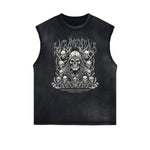 Frayed Edge Skull Graphic Tank