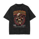 Washed Skull Graphic Cotton Tee