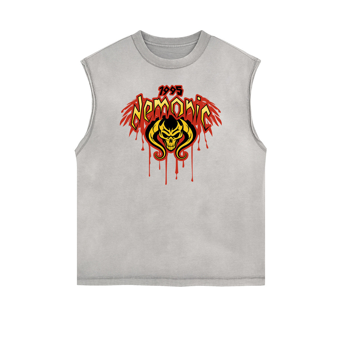 Frayed Edge Splash Ink Graphic Tank Top