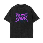 Washed Splash Ink Graphic Cotton Tee