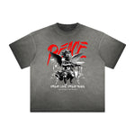 Thick Faded Splash Ink Graphic T Shirt