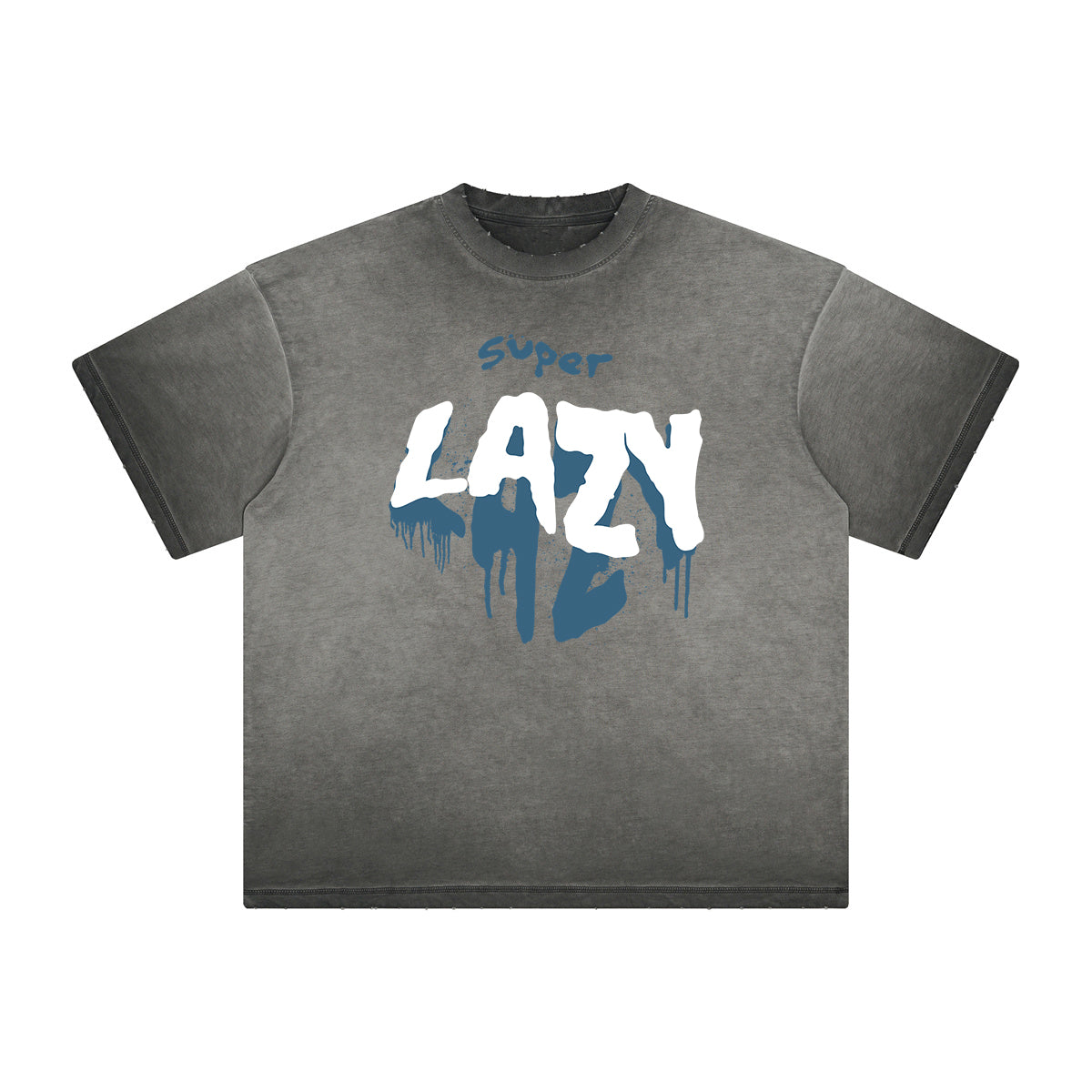 Thick Faded Splash Ink Graphic T Shirt