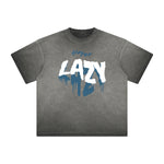 Thick Faded Splash Ink Graphic T Shirt