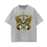 Washed Rock Style Graphic Cotton Tee