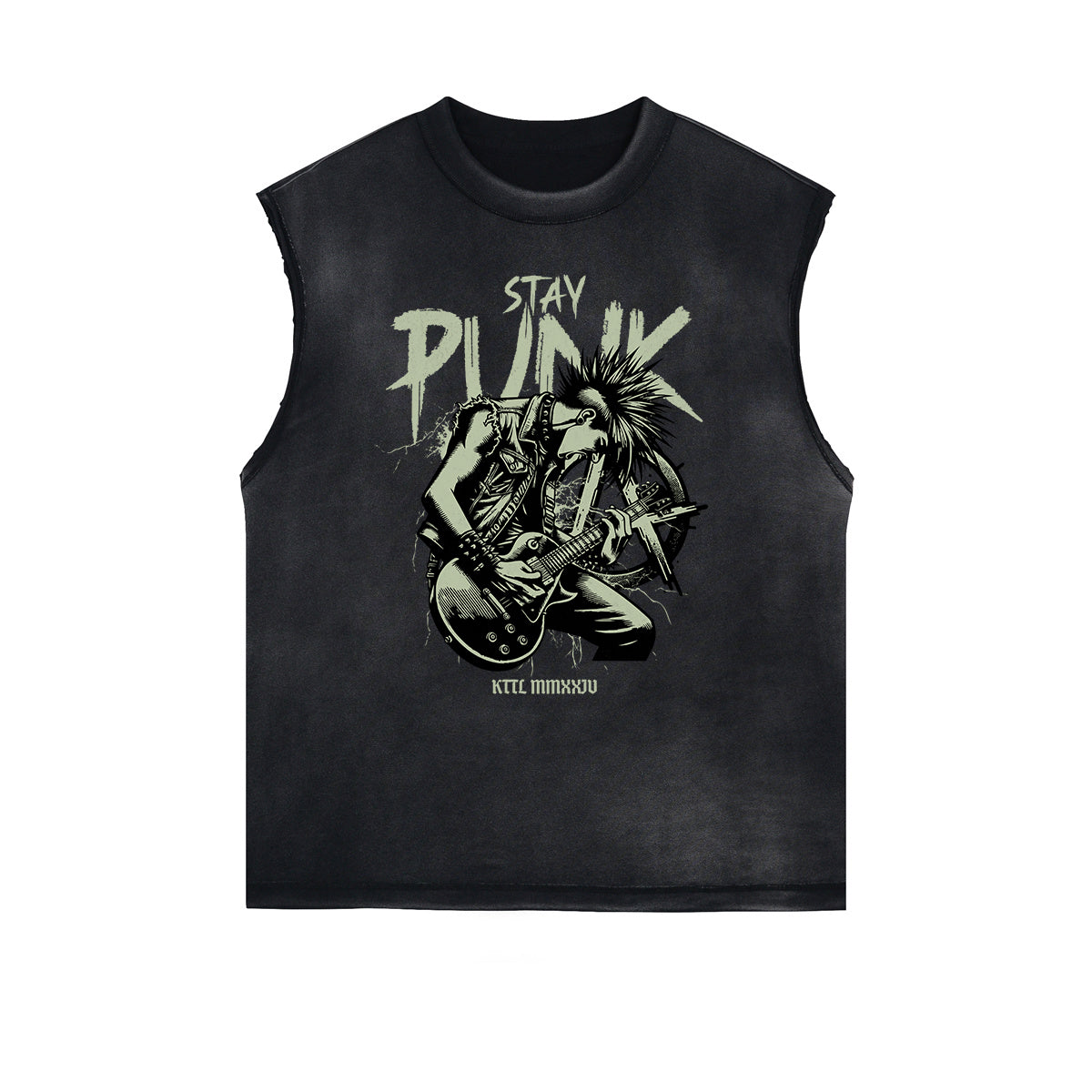 Frayed Edge Rock Style Graphic Tank
