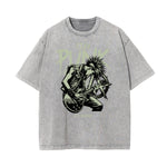 Washed Rock Style Graphic Cotton Tee