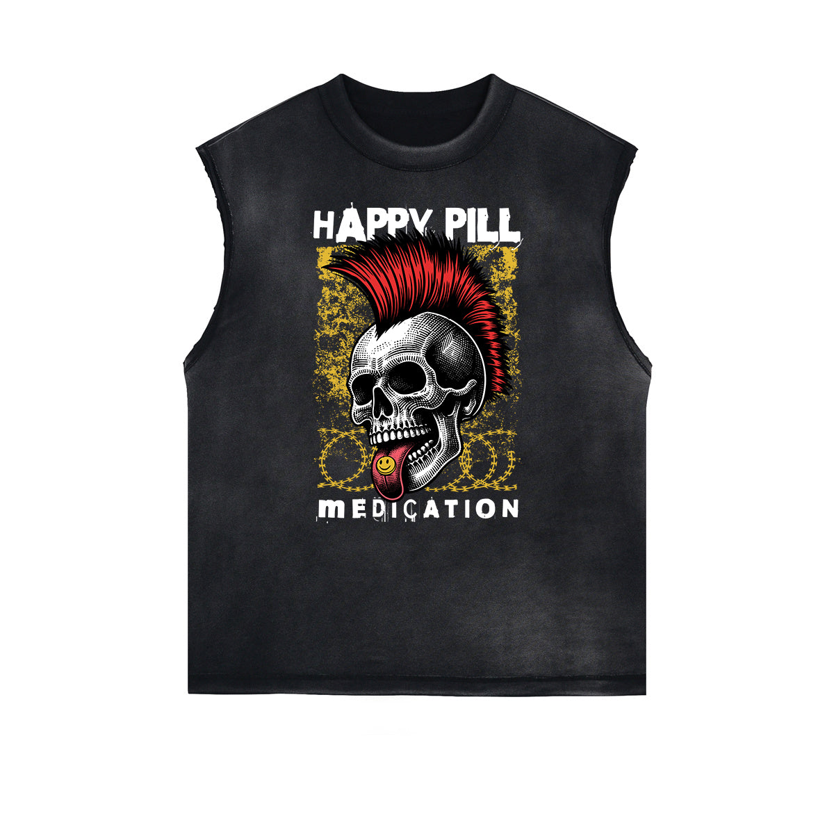 Frayed Edge Rock Style Graphic Tank