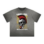 Vintage Frayed Rock Style Pattern Tee