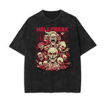 Stone Wash Rock Style Pattern T Shirt