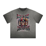 Vintage Frayed Rock Style Pattern Tee