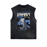 Frayed Edge Rock Style Graphic Tank