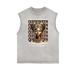 Frayed Edge African Totem Tank Top