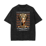 Washed African Totem Cotton Tee