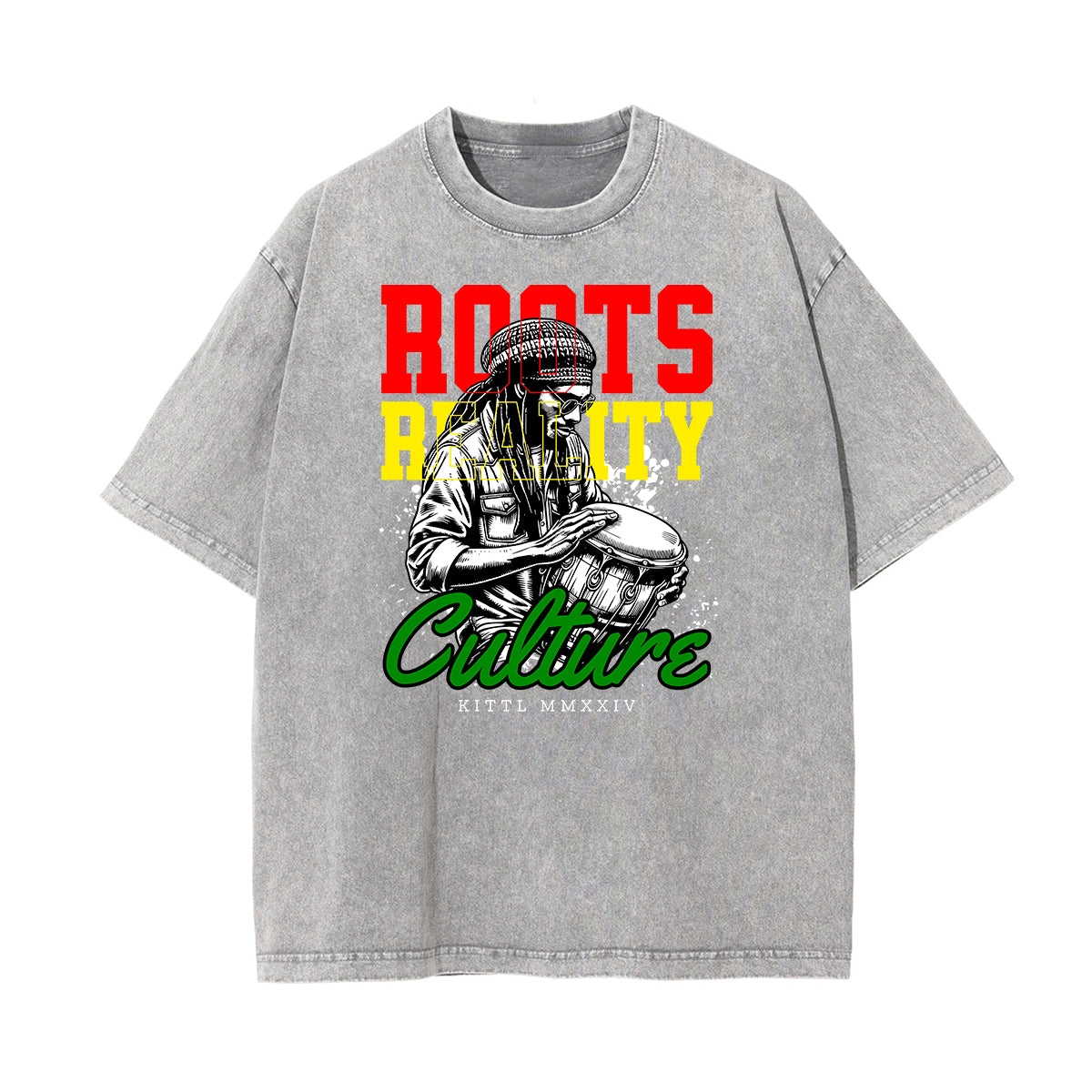 Stone Wash African Totem T Shirt