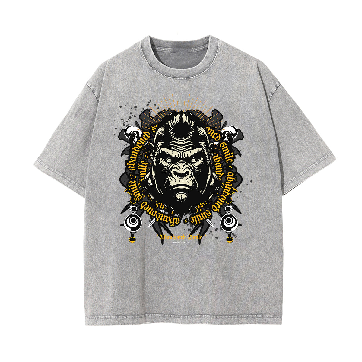 Stone Wash African Totem T Shirt