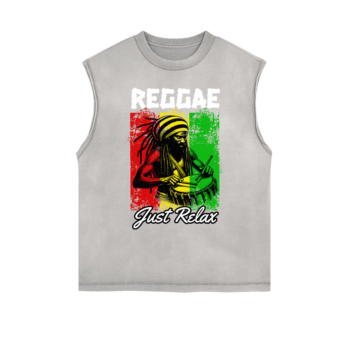Frayed Edge African Totem Tank Top