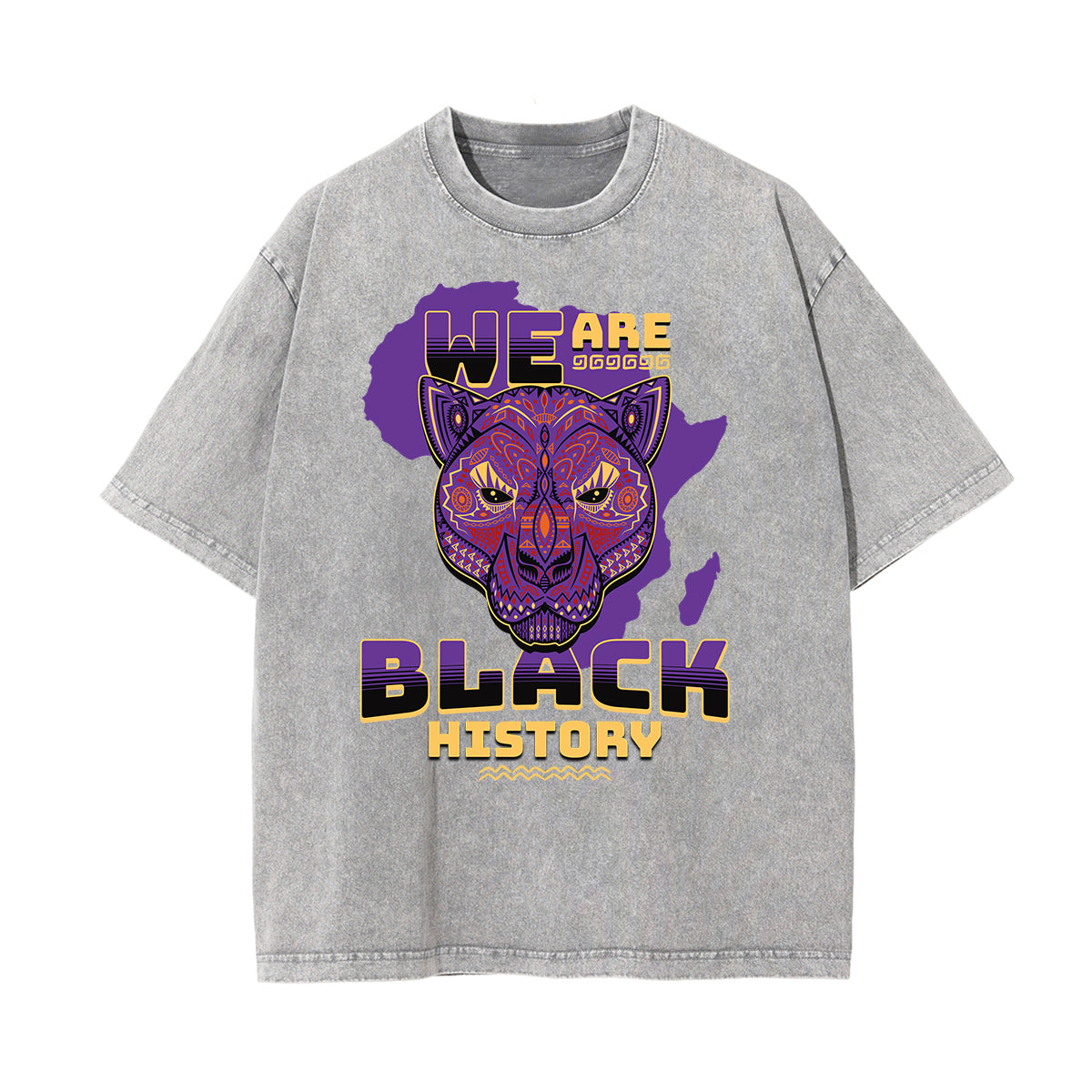 Stone Wash African Totem T Shirt