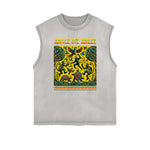 Frayed Edge African Totem Tank Top