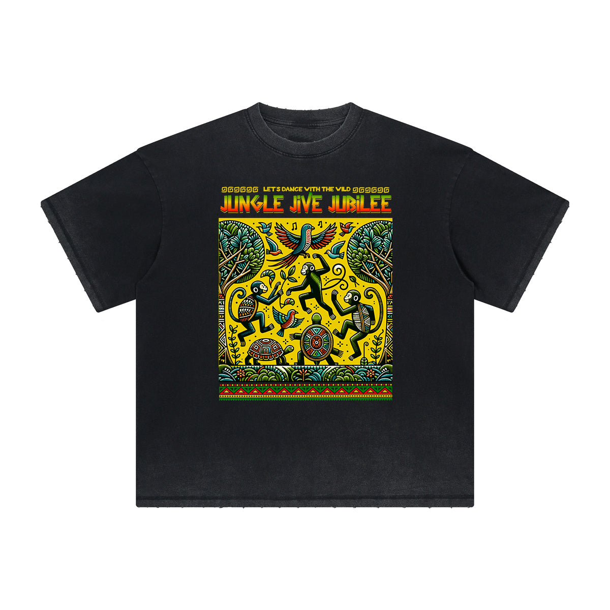 Vintage Frayed African Totem Tee