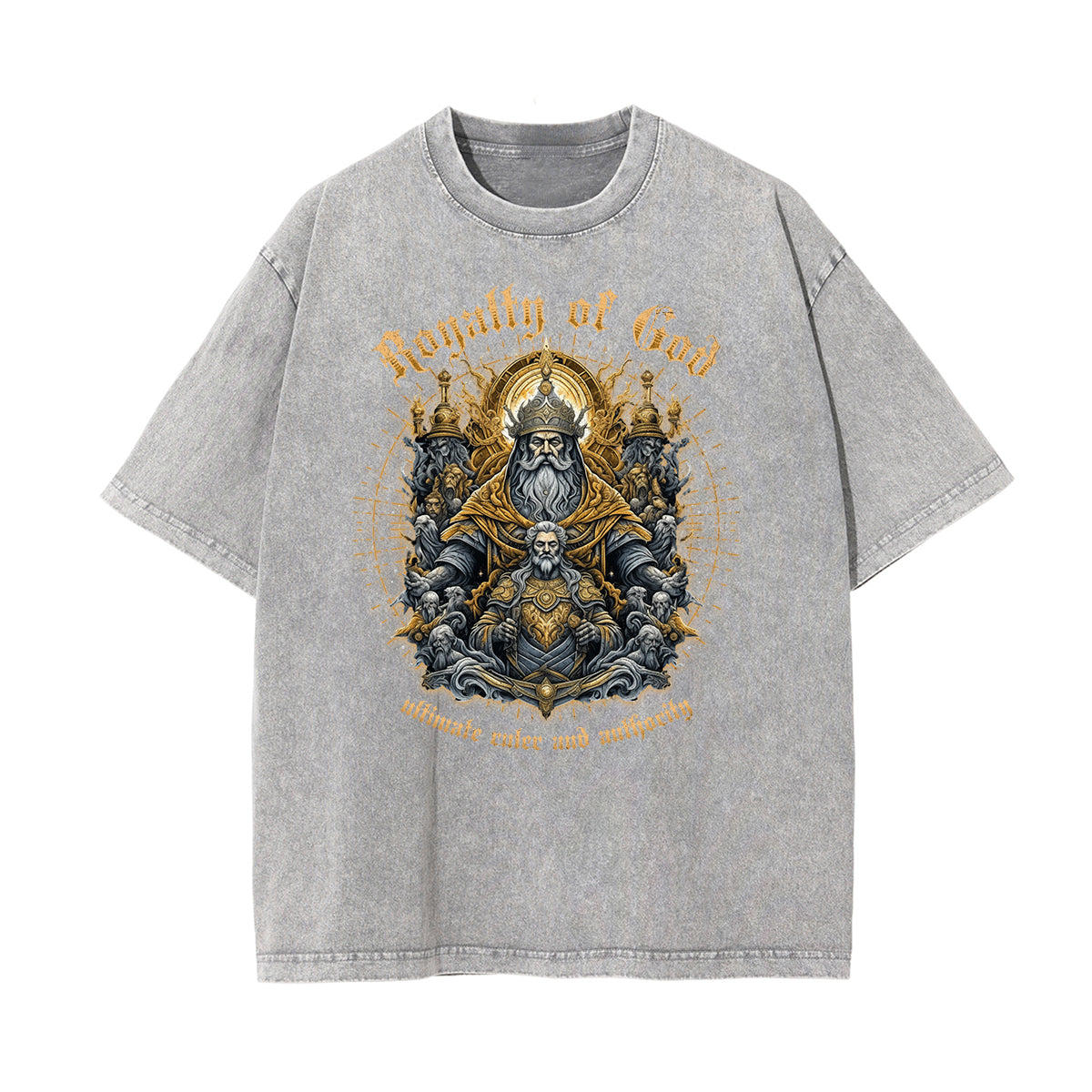 Stone Wash Gods & Faith Graphic Tee