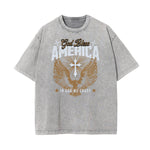 Stone Wash Gods & Faith Graphic Tee