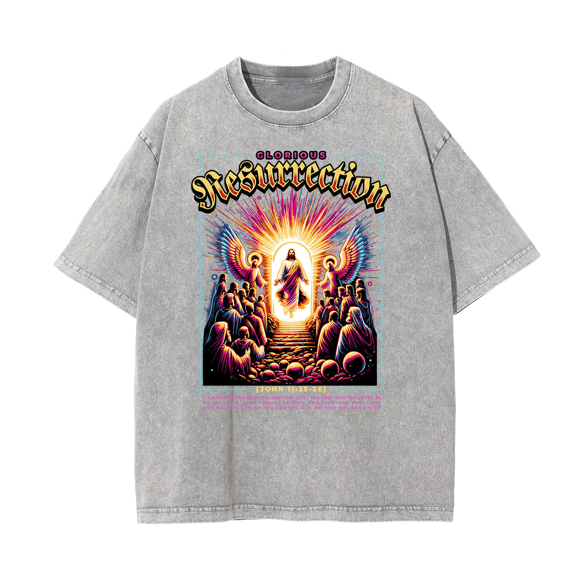 Stone Wash Gods & Faith Graphic Tee