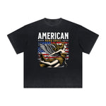 Thick Faded Playful Cartoon Graphic Tee