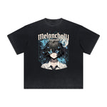 Vintage Frayed Butterfly Pattern Tee