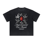 Thick Faded Fallen Angel Graphic T Shirt