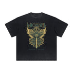 Thick Faded Fallen Angel Graphic T Shirt