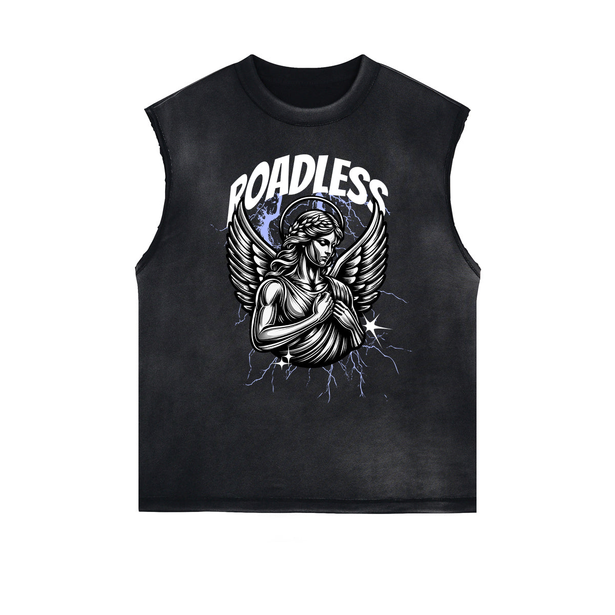 Frayed Edge Fallen Angel Graphic Tank Top