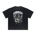 Thick Faded Fallen Angel Graphic T Shirt