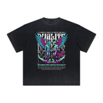 Thick Faded Fallen Angel Graphic T Shirt