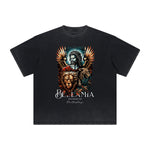 Thick Faded Fallen Angel Graphic T Shirt