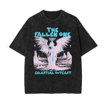 Washed Fallen Angel Graphic Cotton Tee